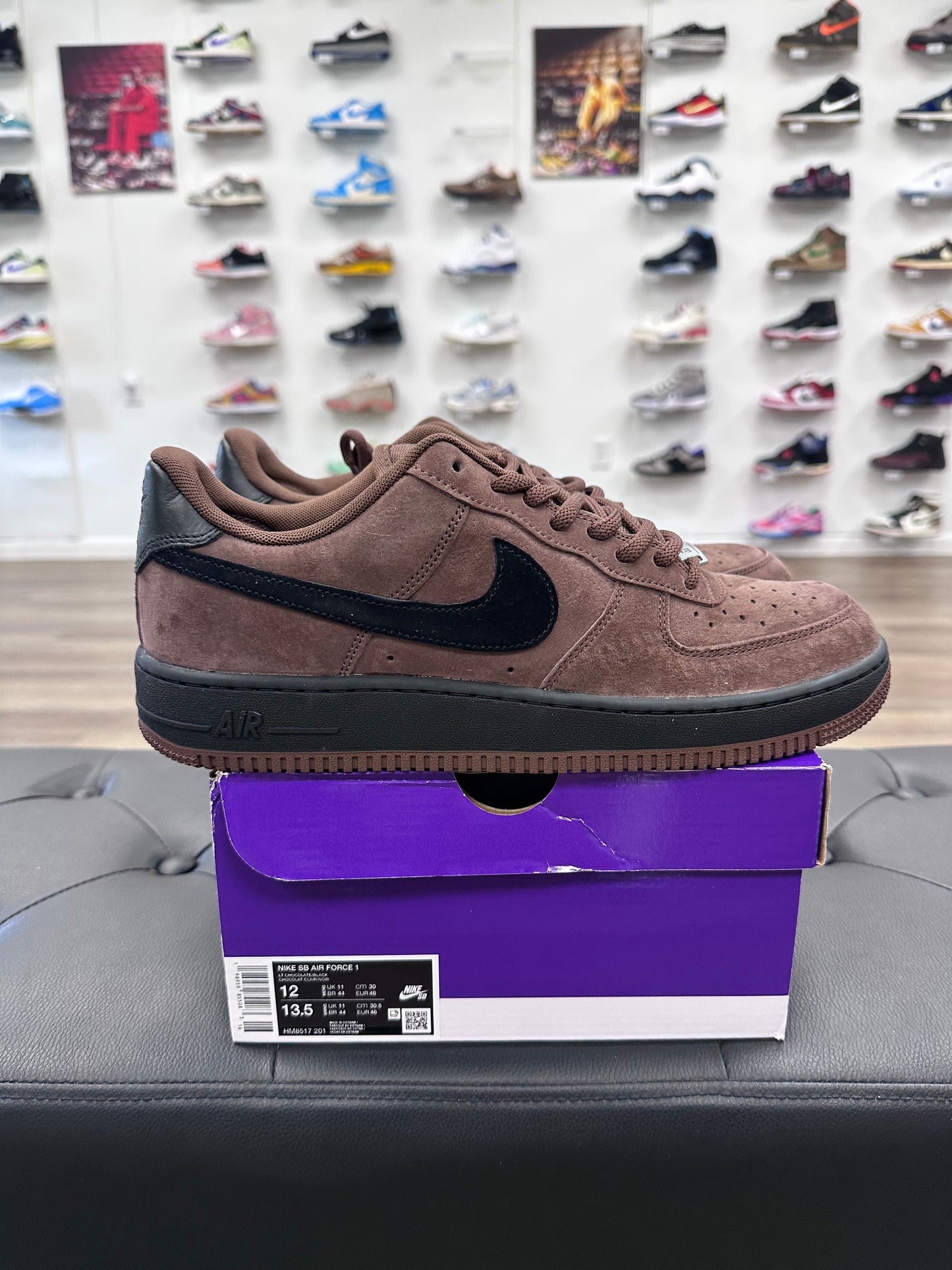 Nike SB Air Force 1 Low Light Chocolate Black - Size 12