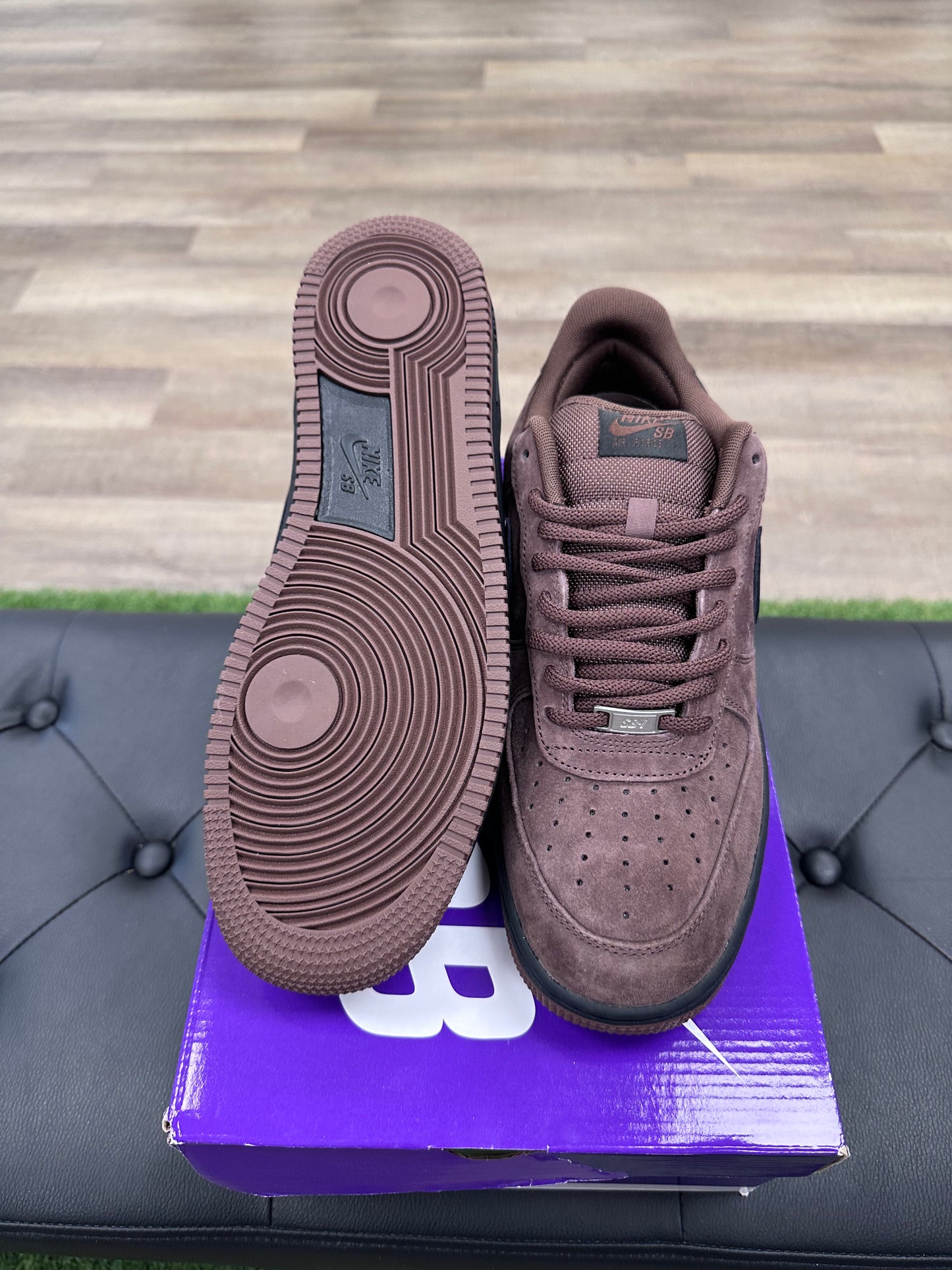 Nike SB Air Force 1 Low Light Chocolate Black - Size 12