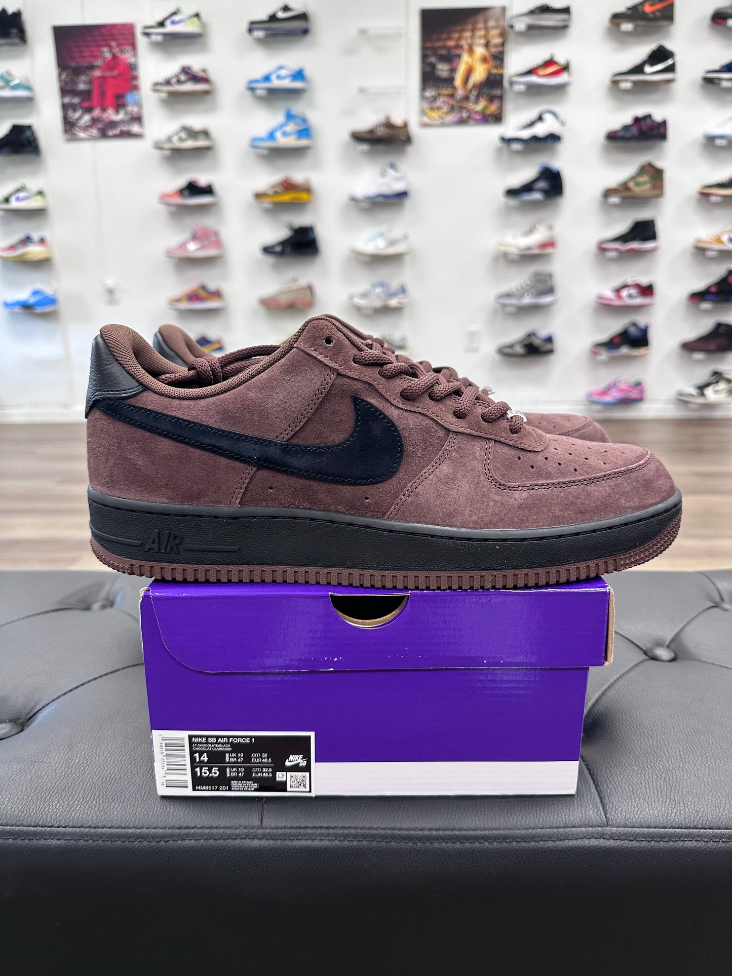 Nike SB Air Force 1 Low Light Chocolate Black - Size 14