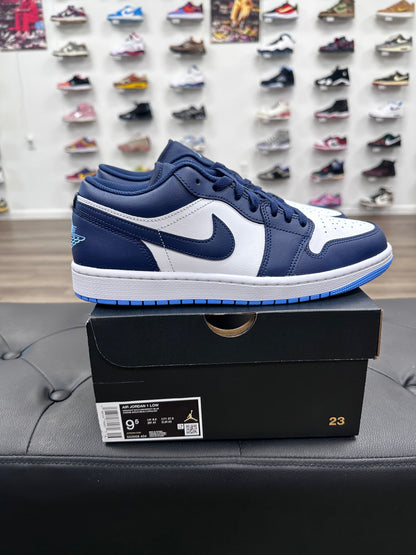 Jordan 1 Low Midnight Navy University Blue - Size 9.5