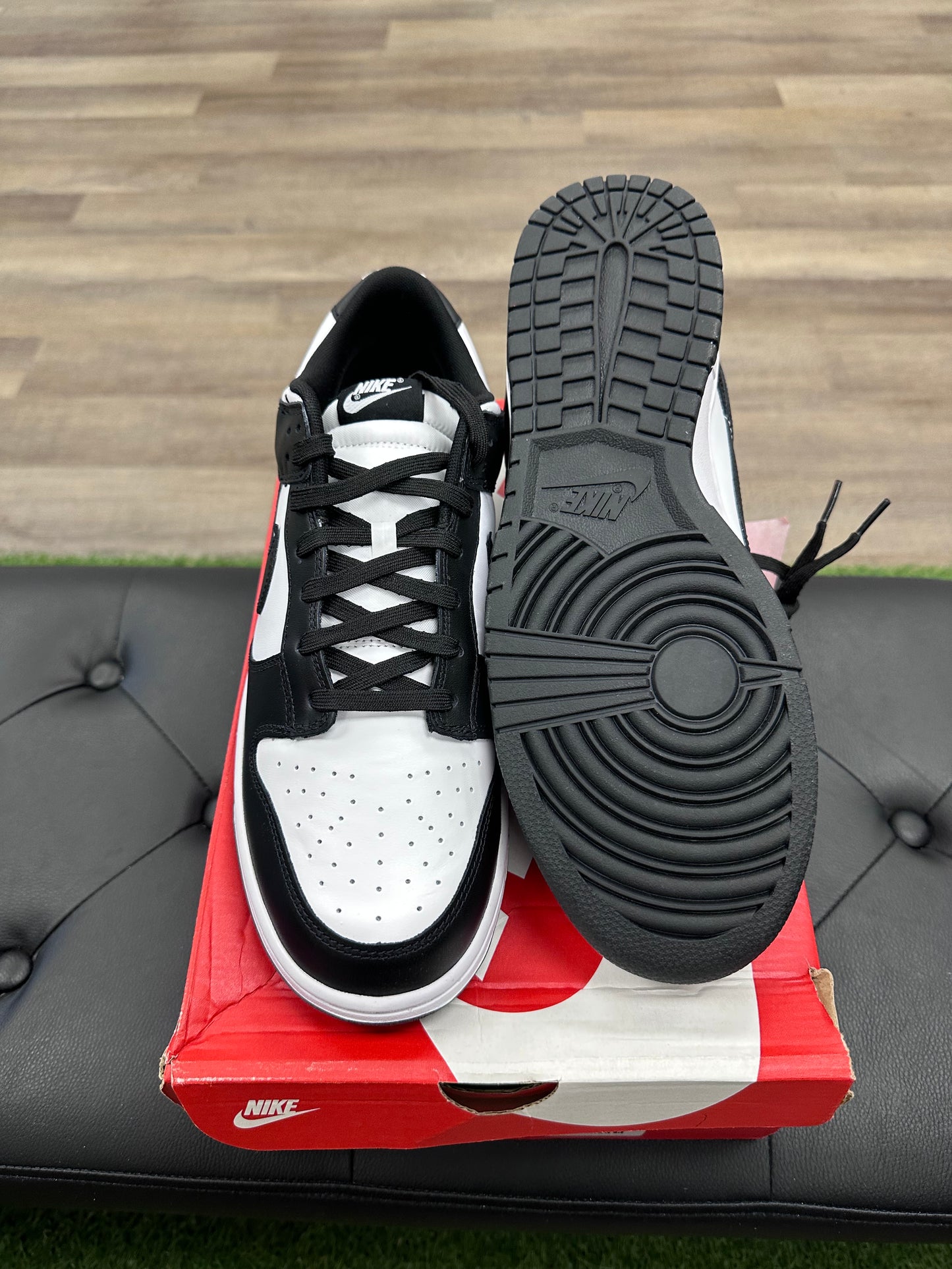 Nike Dunk Low Retro White Black Panda - Size 13