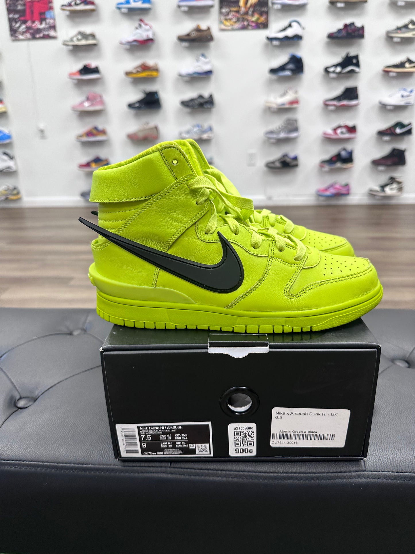 Nike Dunk High AMBUSH Flash Lime - Size 7.5