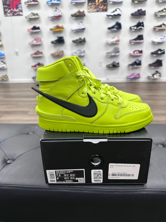 Nike Dunk High AMBUSH Flash Lime - Size 7.5