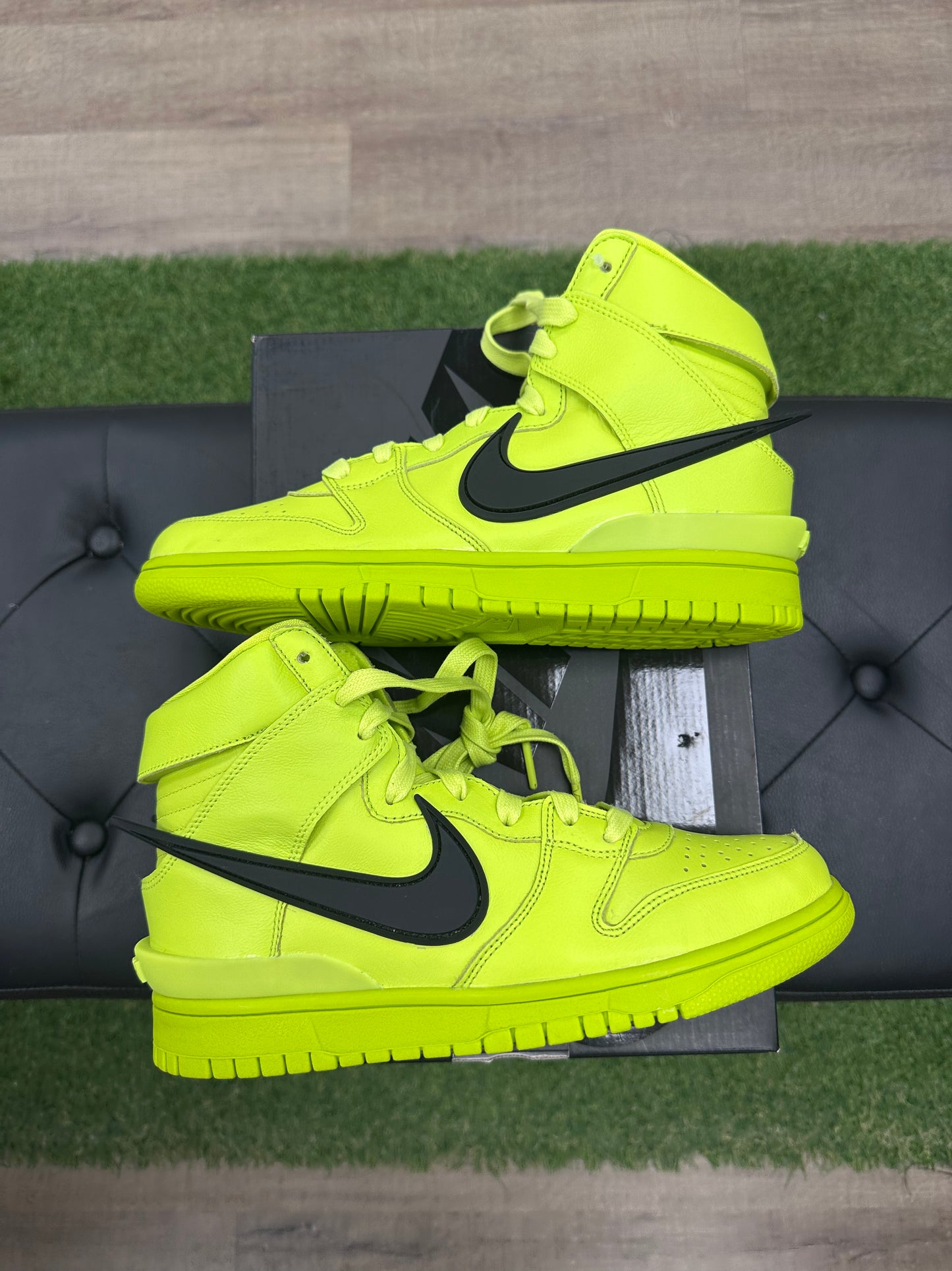 Nike Dunk High AMBUSH Flash Lime - Size 7.5