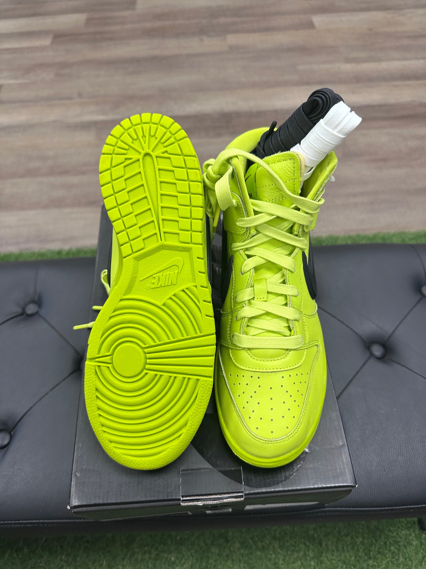 Nike Dunk High AMBUSH Flash Lime - Size 7.5