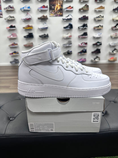 Nike Air Force 1 Mid '07 White - Size 12