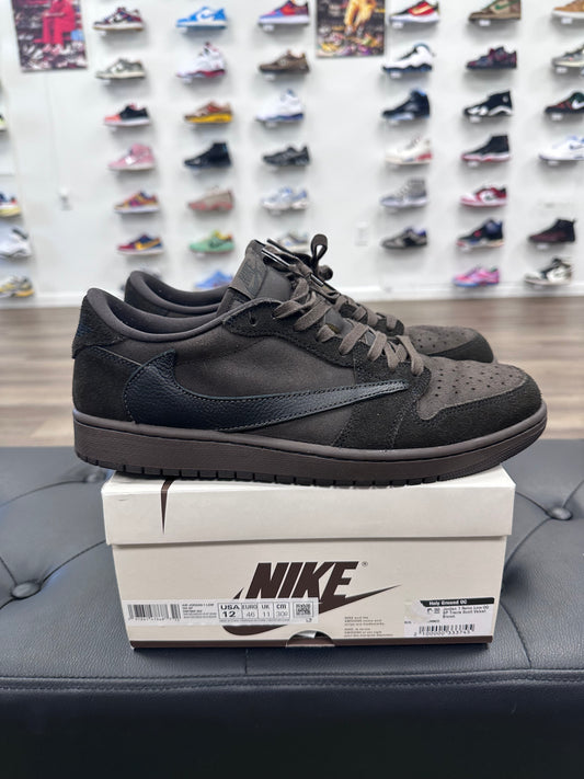 Jordan 1 Retro Low OG SP Travis Scott Velvet Brown - Size 12 (U)