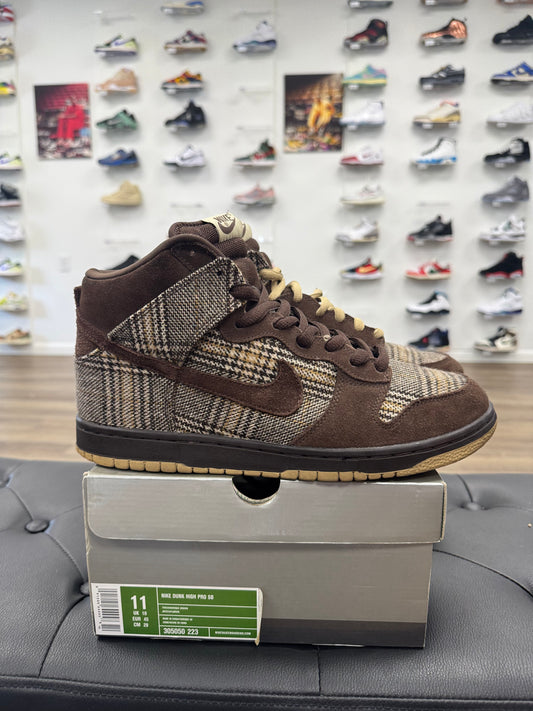 Nike Dunk High Pro SB Tweed - Size 11 (U)