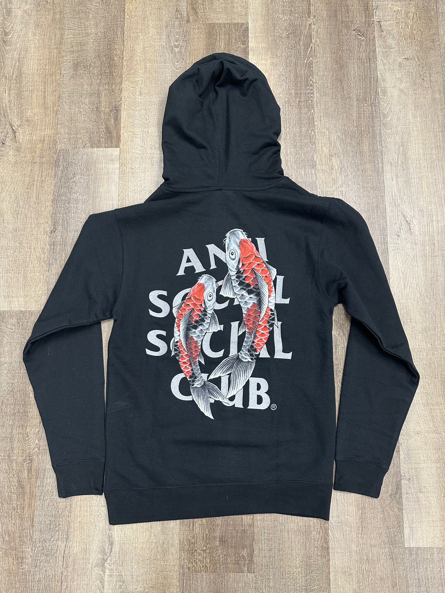 Anti Social Social Club Koi Garden 3M Reflective Hoodie Black - Mens