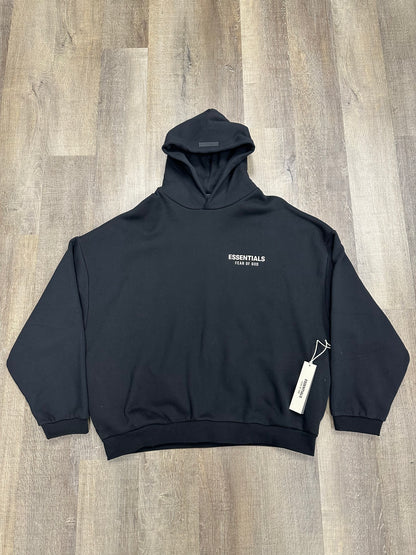 Fear of God Essentials Fleece Hoodie FW24 Black - Mens