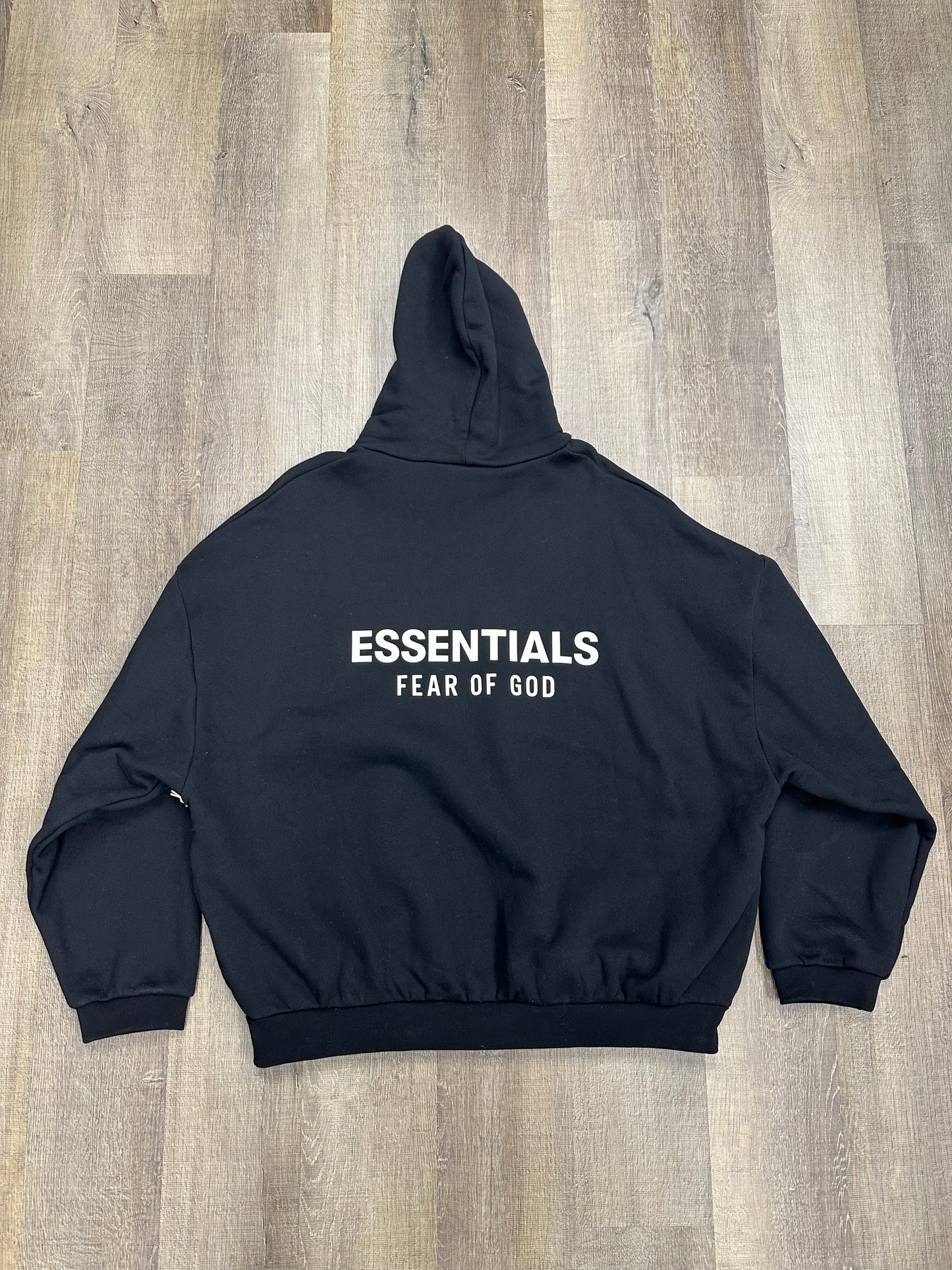 Fear of God Essentials Fleece Hoodie FW24 Black - Mens