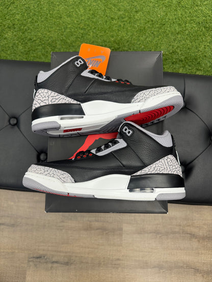 Jordan 3 Retro OG Black Cement (2024) - Size 8