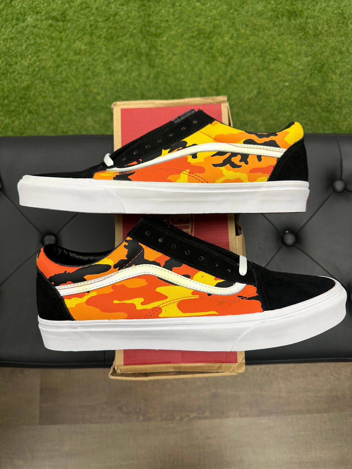 Vans Old Skool Pop Camo Orange - Size 12