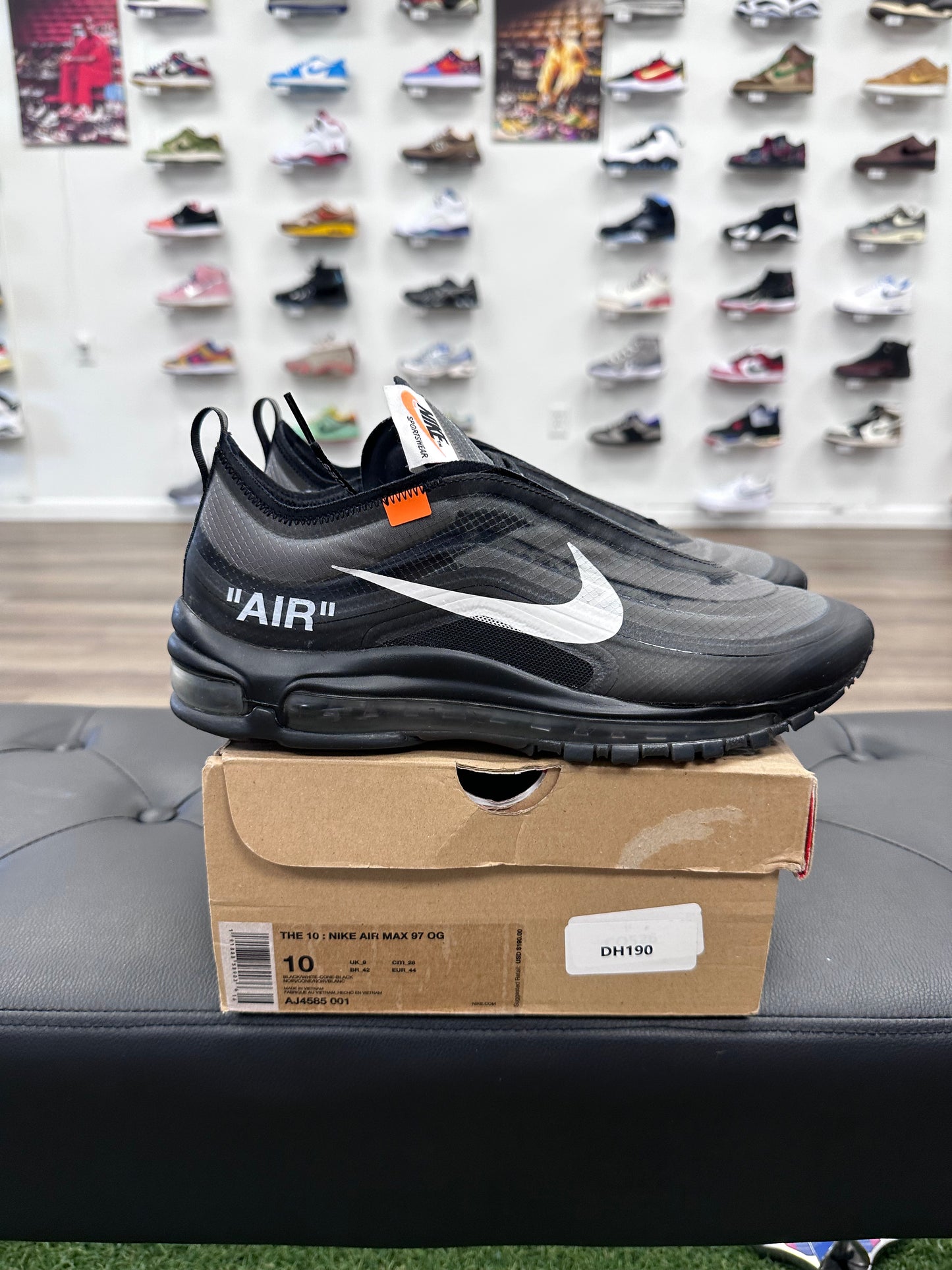 Nike Air Max 97 Off-White Black - Size 10 (U)