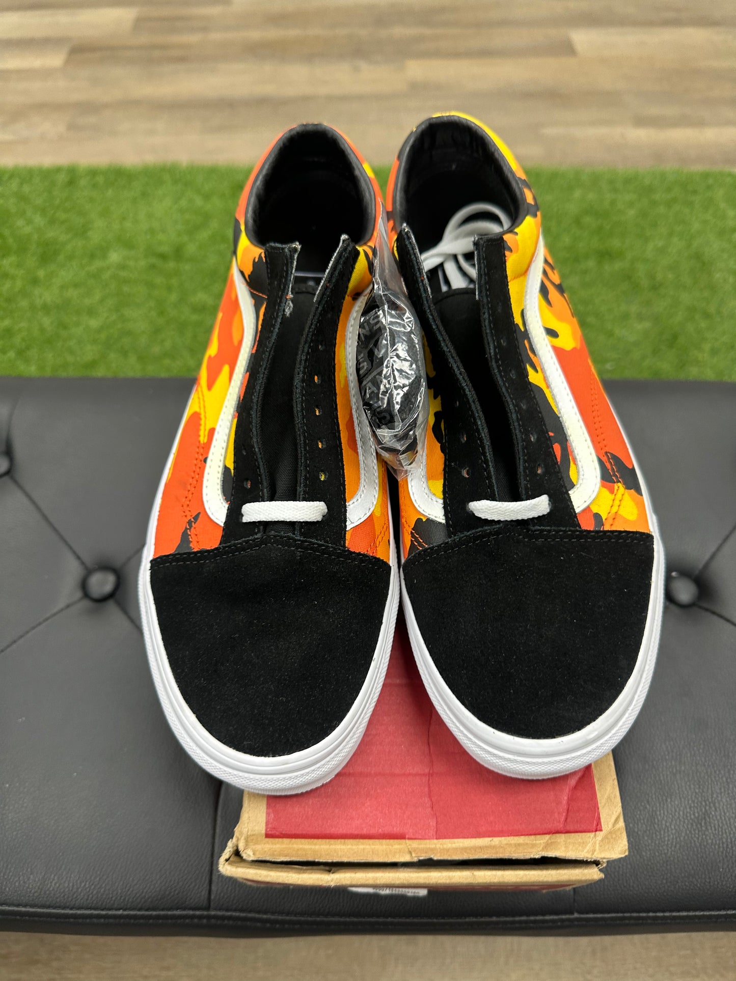 Vans Old Skool Pop Camo Orange - Size 12