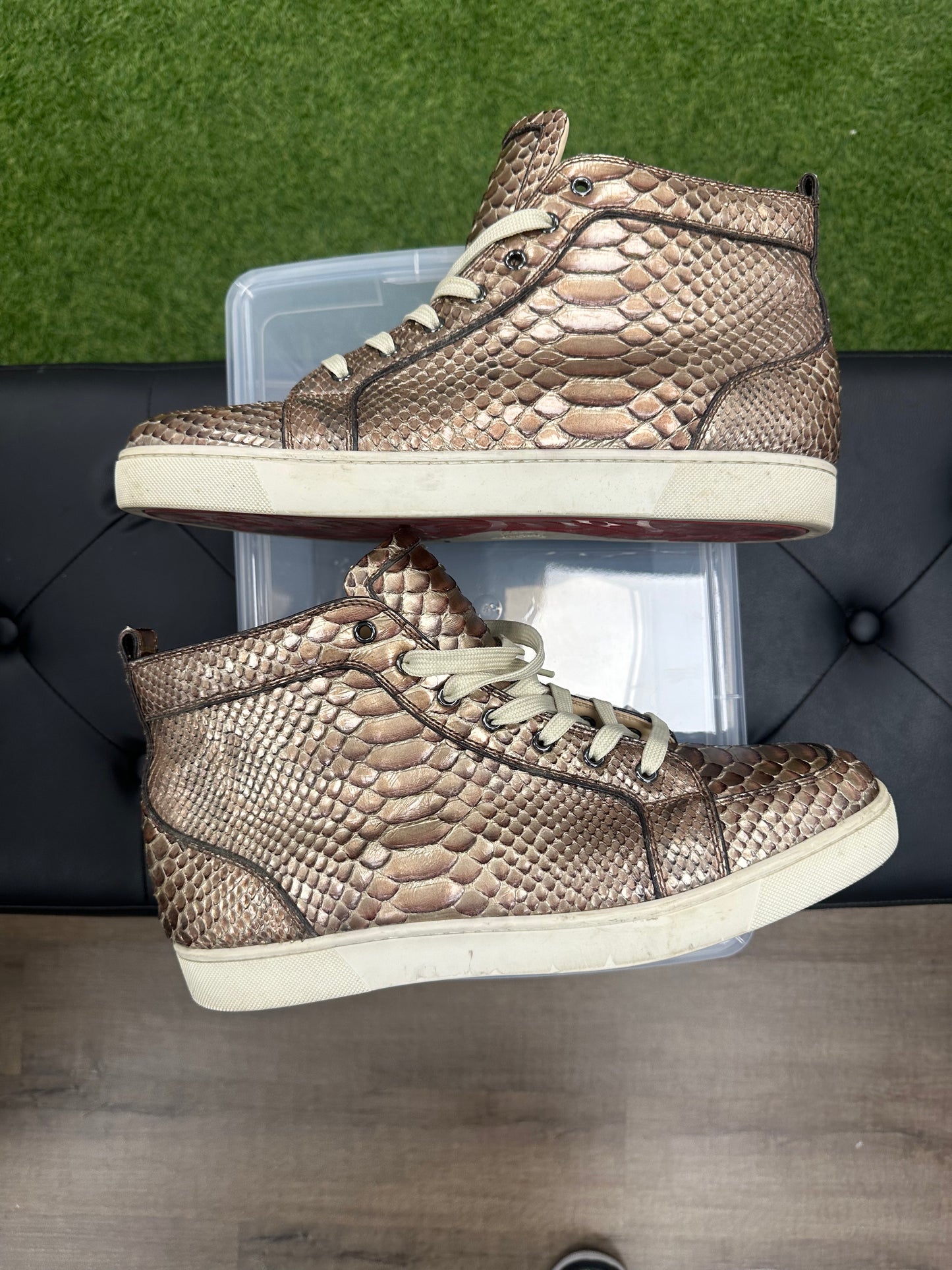Christian Louboutin High Top Bronze - Size 14 (U)