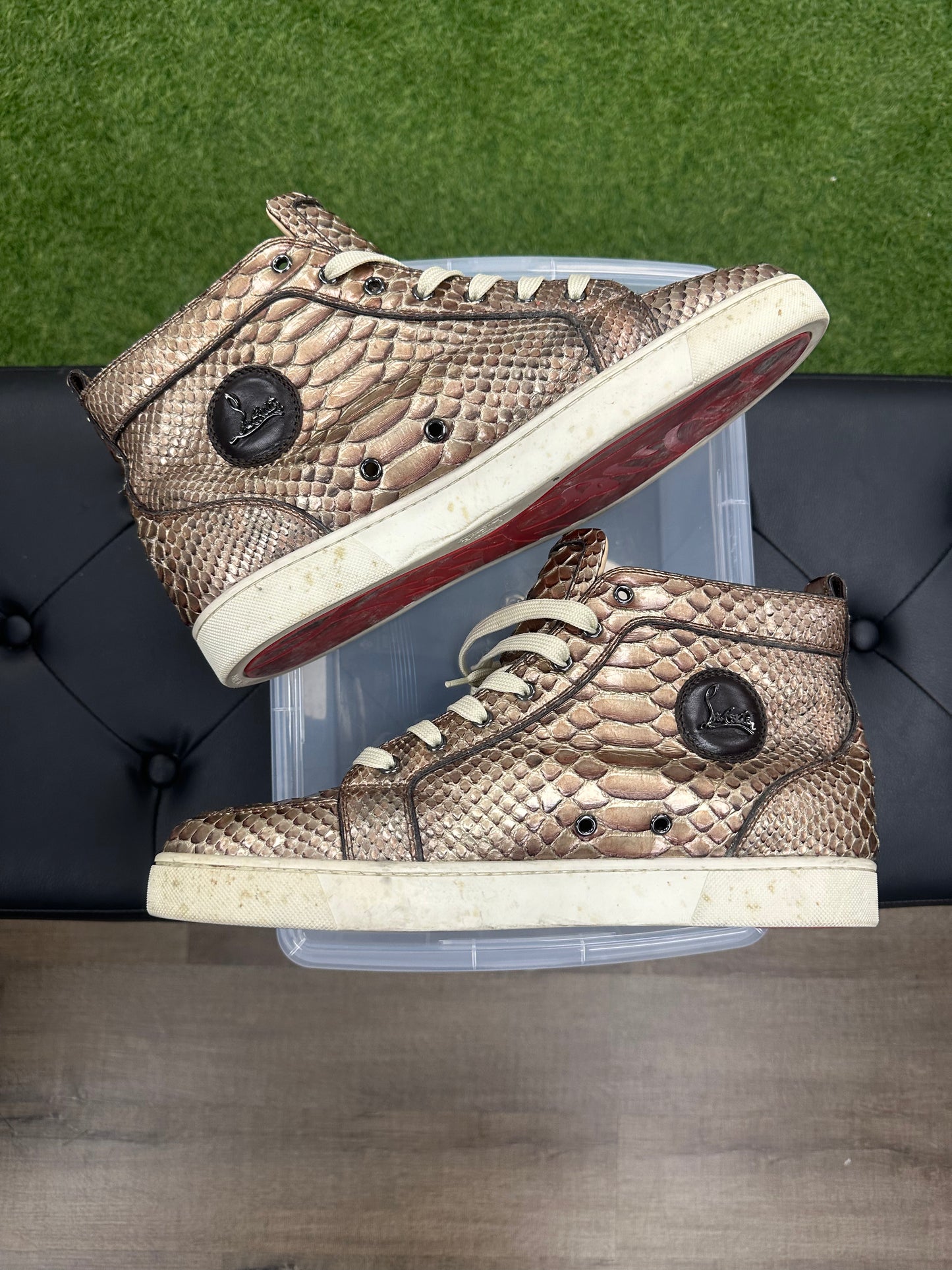 Christian Louboutin High Top Bronze - Size 14 (U)