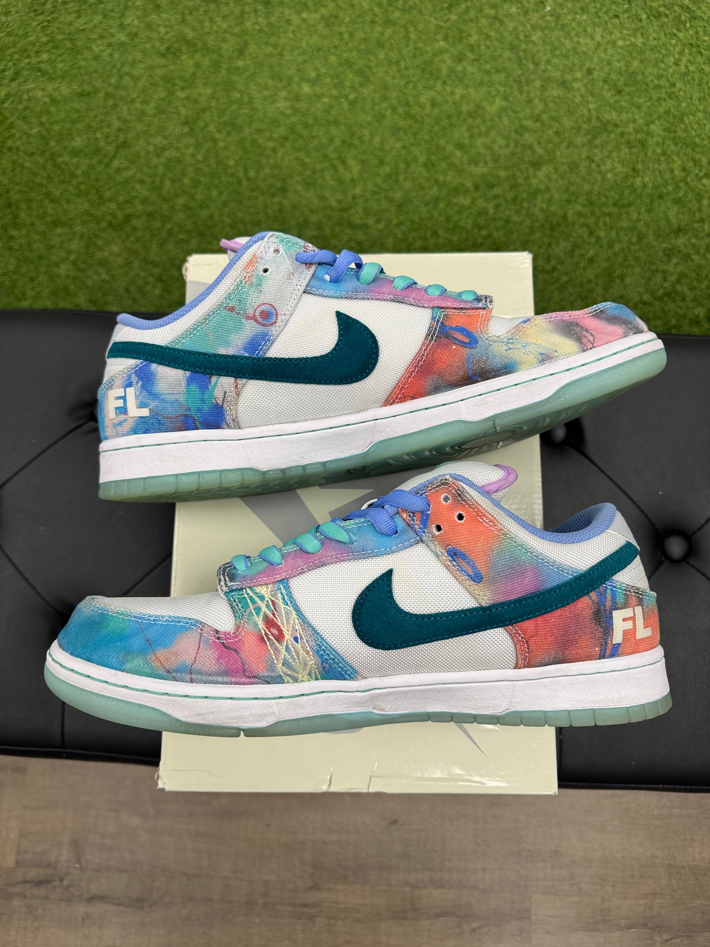 Nike SB Dunk Low Futura Laboratories Bleached Aqua - Size 12 (U)