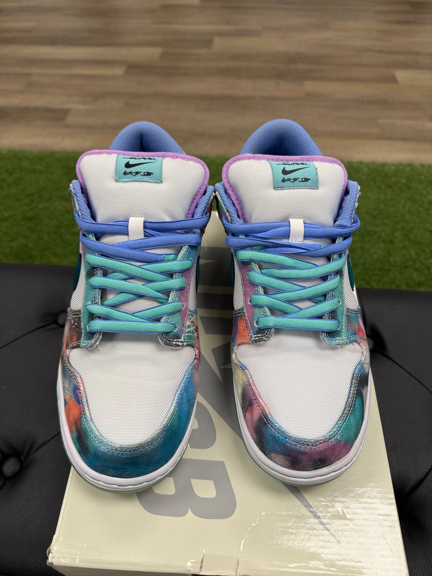 Nike SB Dunk Low Futura Laboratories Bleached Aqua - Size 12 (U)