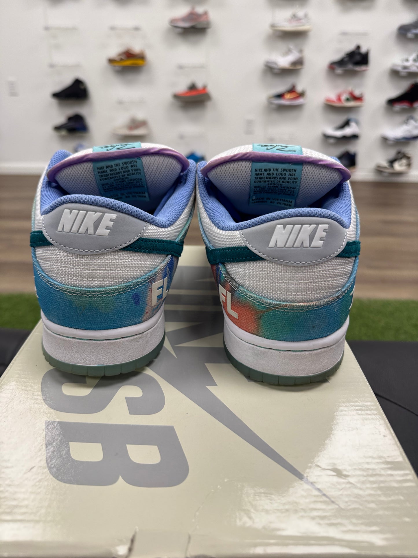 Nike SB Dunk Low Futura Laboratories Bleached Aqua - Size 12 (U)