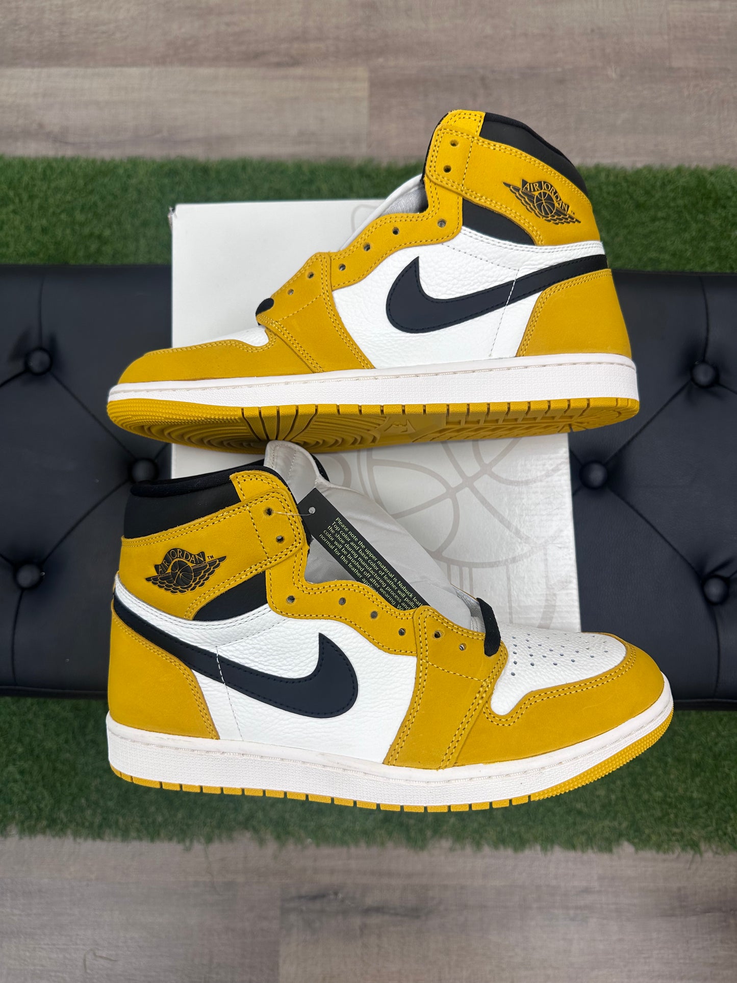 Jordan 1 Retro High OG Yellow Ochre - Size 11