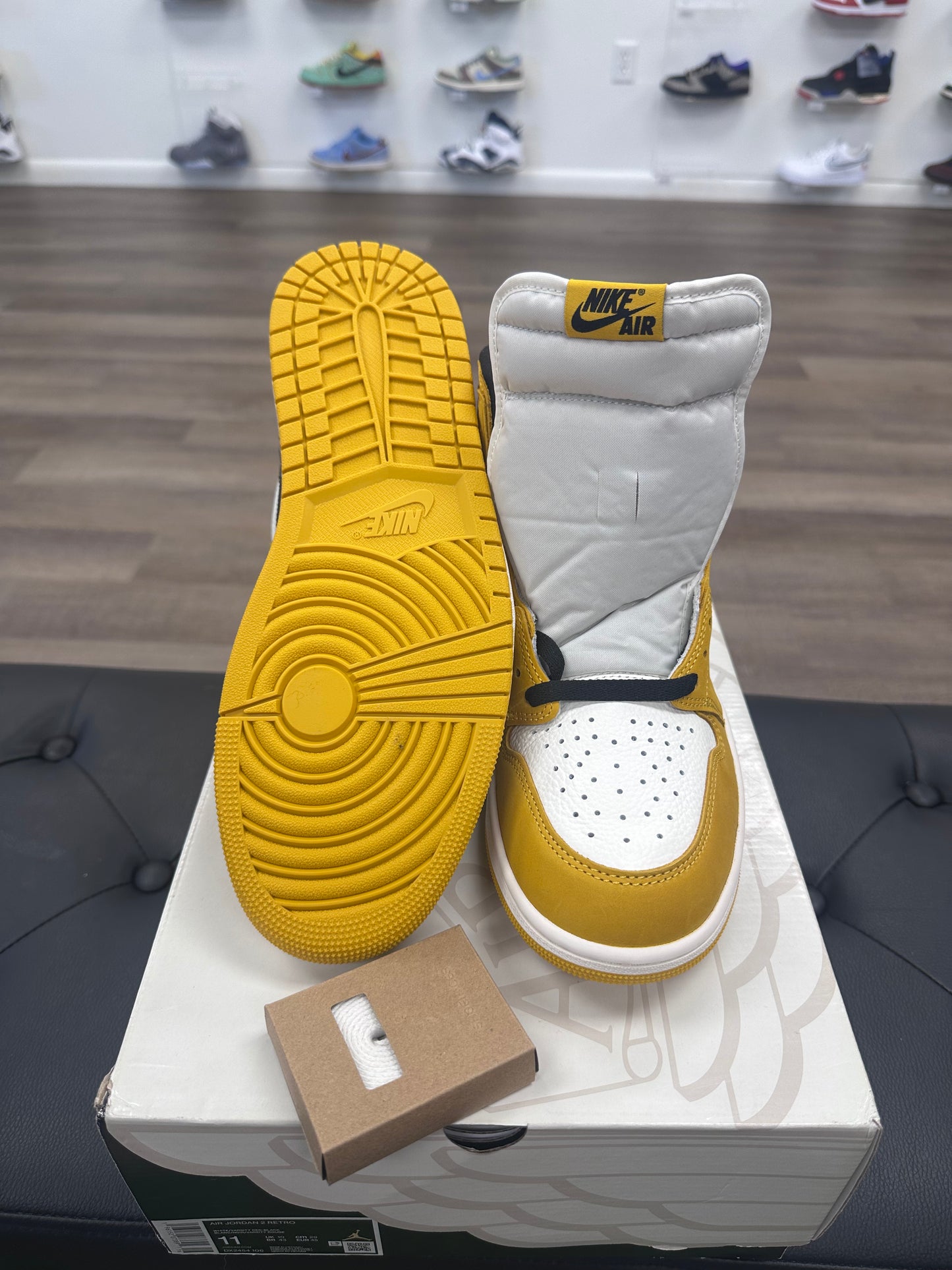 Jordan 1 Retro High OG Yellow Ochre - Size 11