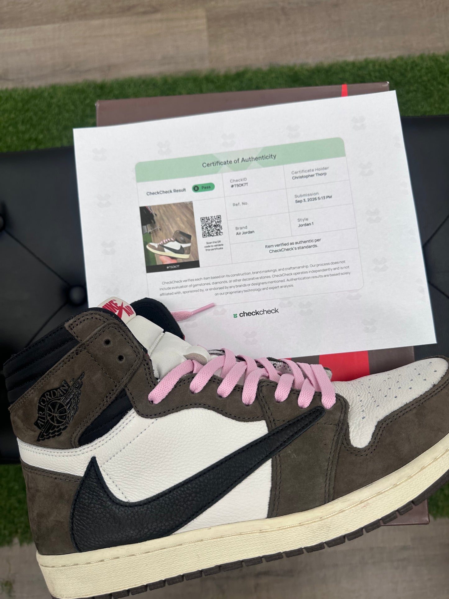 Jordan 1 Retro High OG SP Travis Scott Mocha - Size 14 (U)