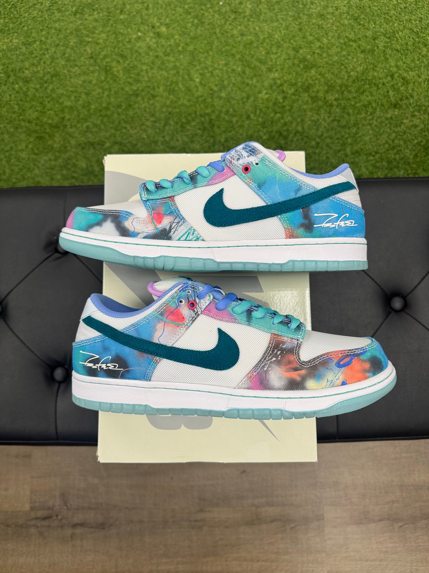 Nike SB Dunk Low Futura Laboratories Bleached Aqua - Size 11