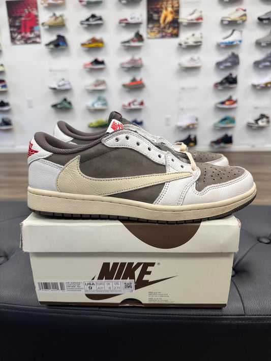 Jordan 1 Retro Low OG SP Travis Scott Reverse Mocha - Size 9 (U)