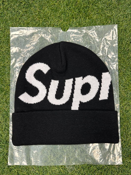 Supreme Big Logo Beanie (FW24) Black