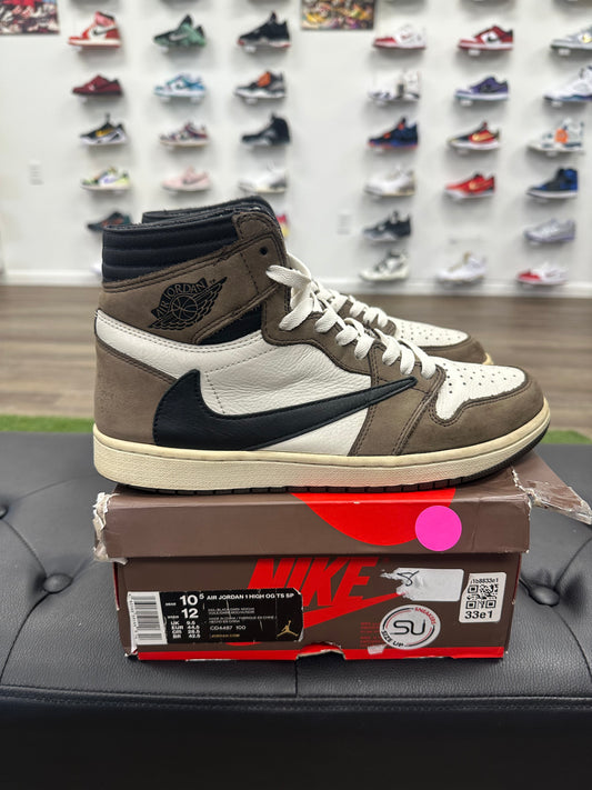 Jordan 1 Retro High OG SP Travis Scott Mocha- Mens (U10.5)
