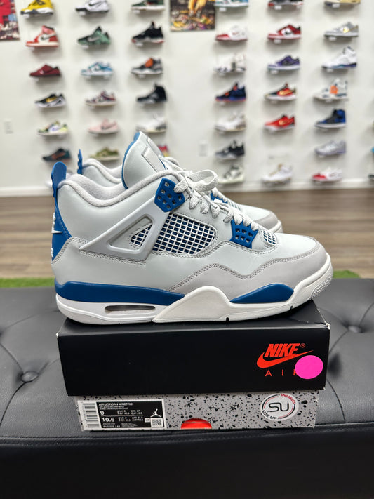 Jordan 4 Retro Military Blue (2024)- Mens (U9)