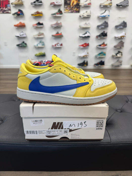 Jordan 1 Retro Low OG SP Travis Scott Canary (Women's) - Size 9M (U)