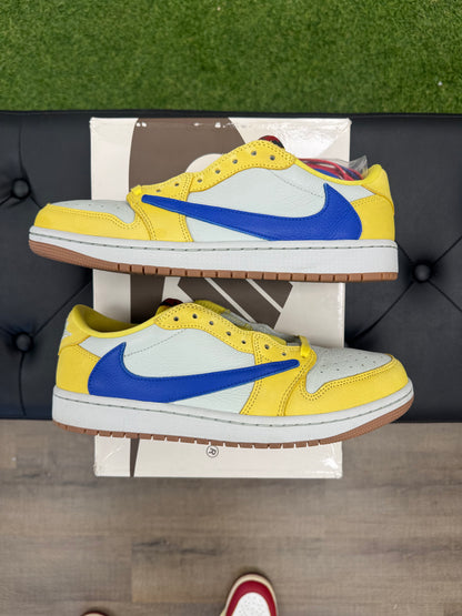 Jordan 1 Retro Low OG SP Travis Scott Canary (Women's) - Size 9M (U)