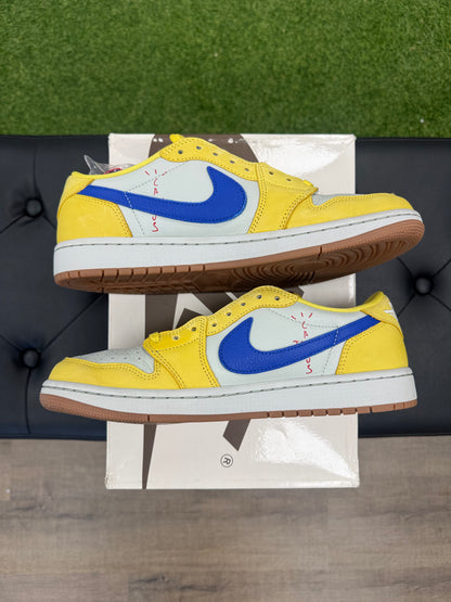 Jordan 1 Retro Low OG SP Travis Scott Canary (Women's) - Size 9M (U)