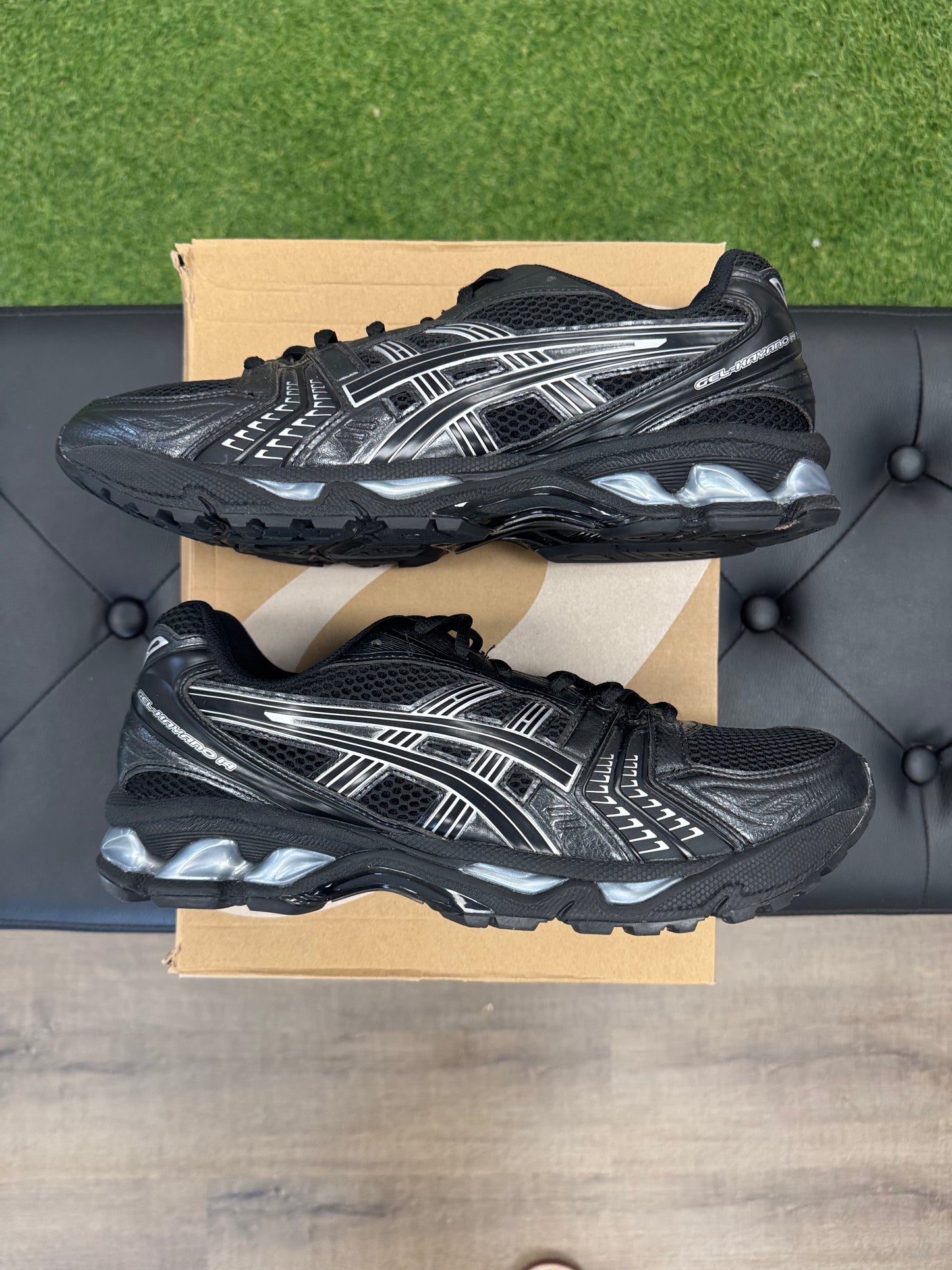 ASICS Gel-Kayano 14 Black Pure Silver - Size 10.5 (U)