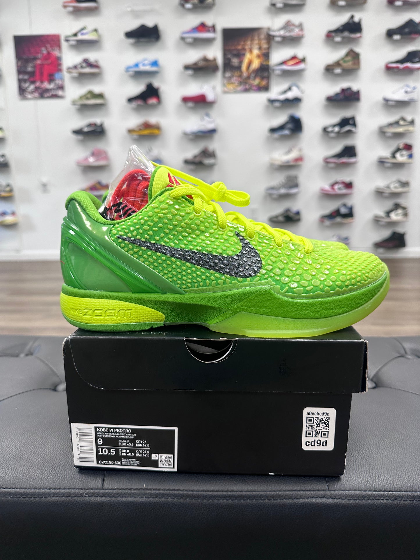 Nike Kobe 6 Protro Grinch (2020) - Size 9