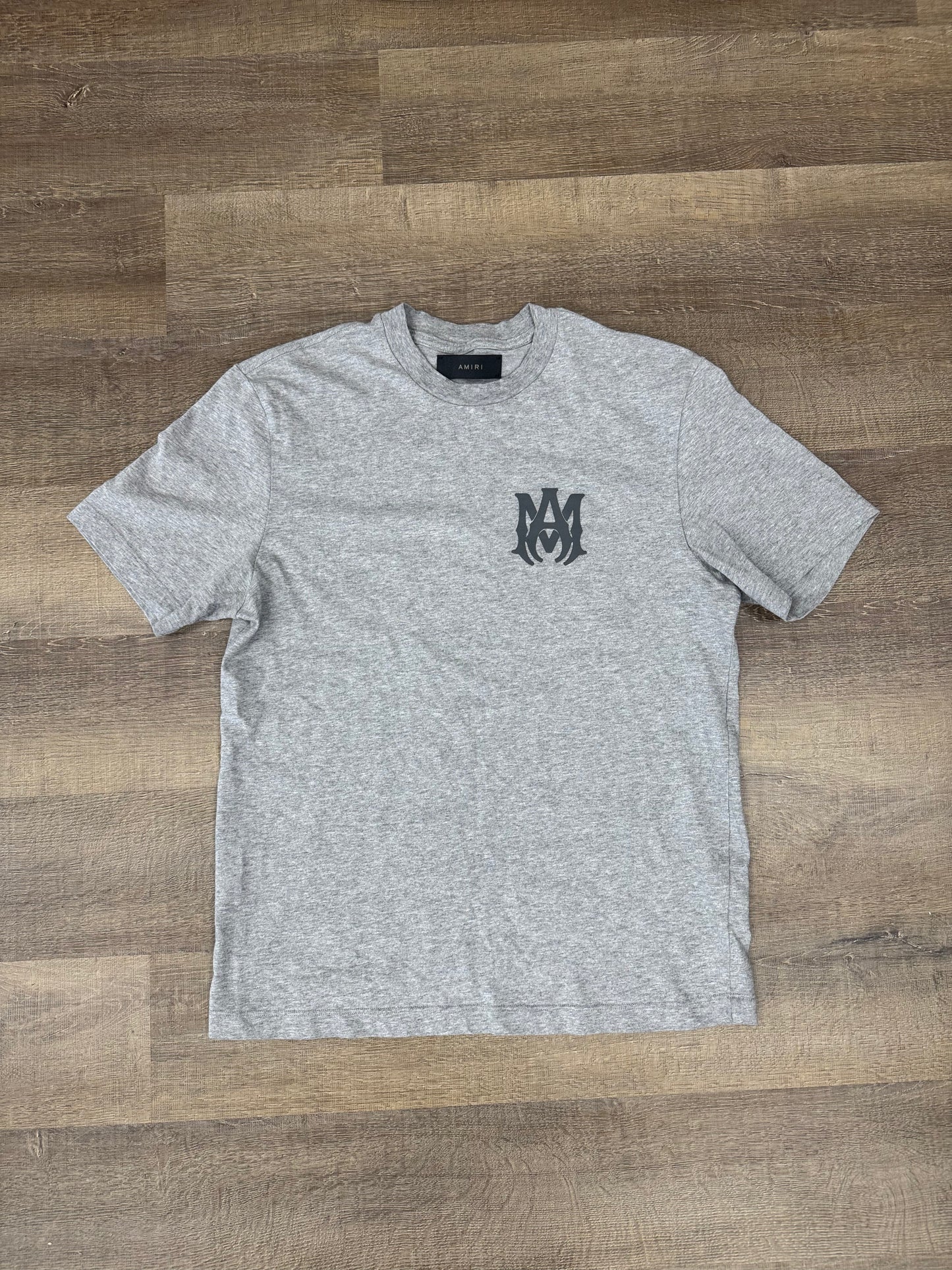AMIRI MA Logo Tee Grey - Size Small (U)