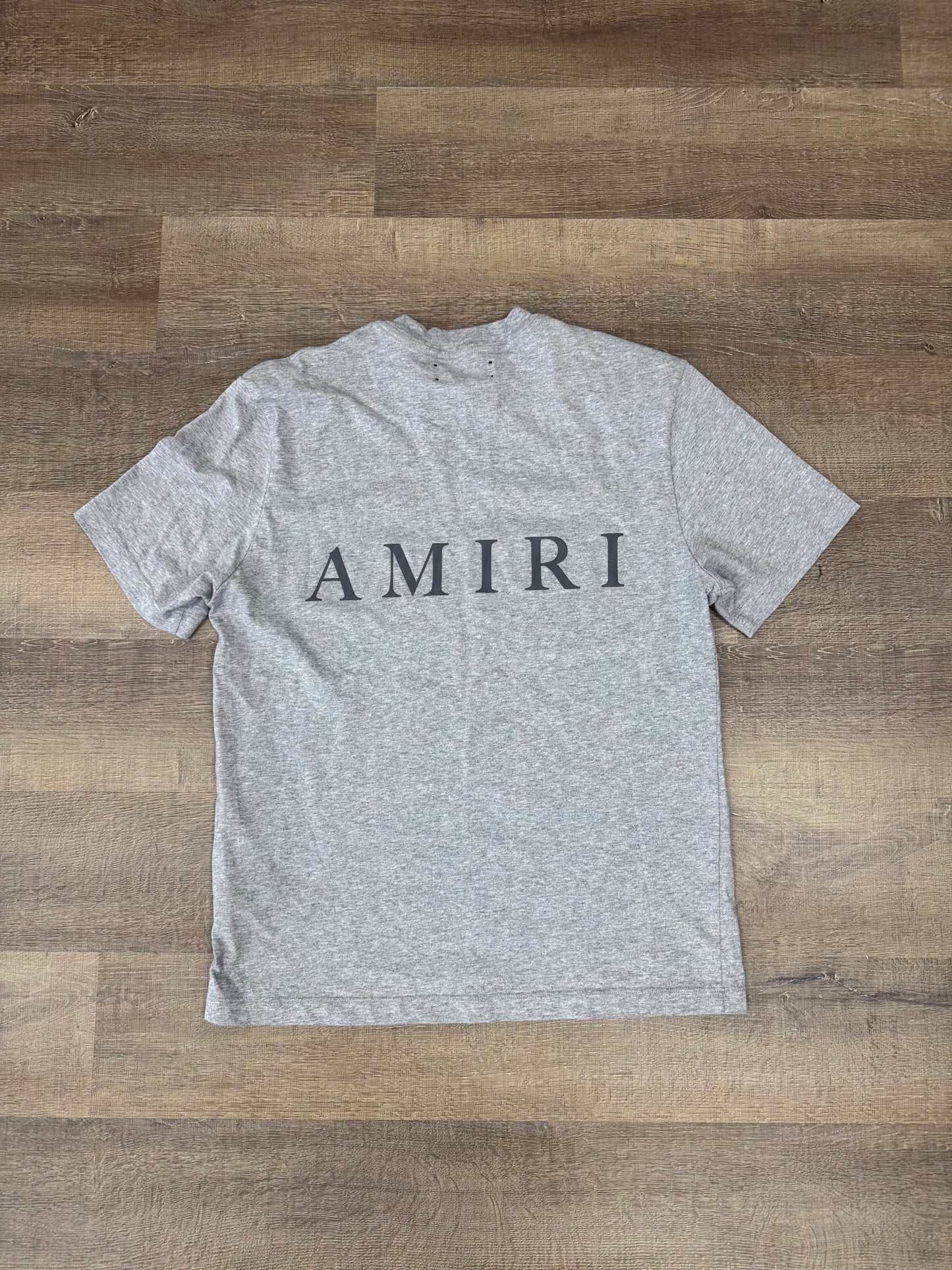 AMIRI MA Logo Tee Grey - Size Small (U)