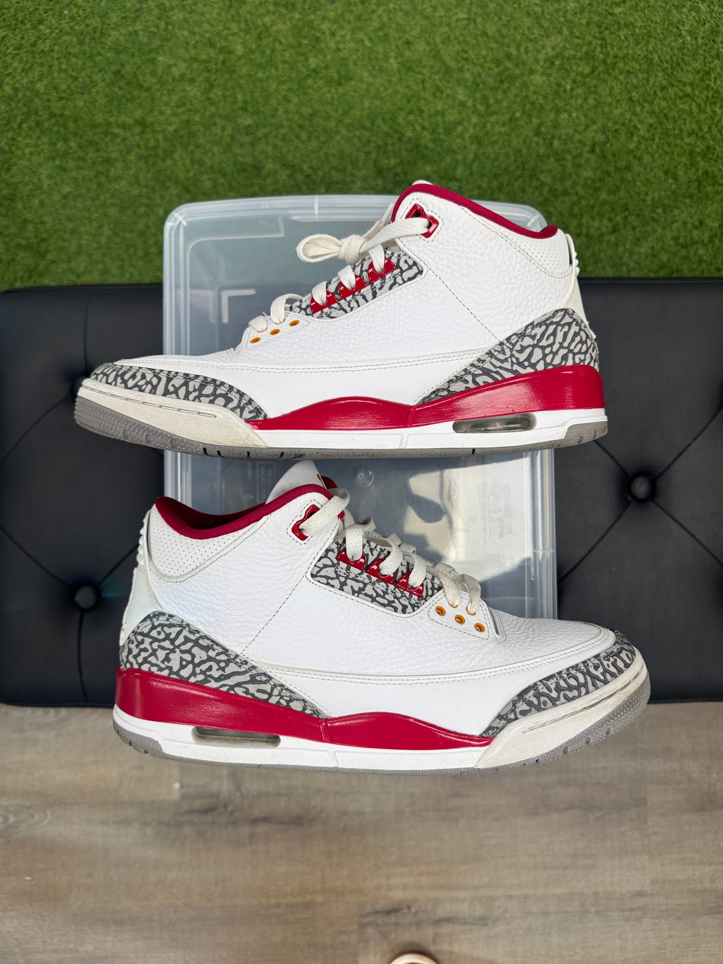 Jordan 3 Retro Cardinal Red - Size 10.5 (U)