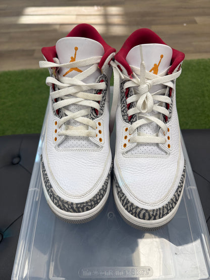 Jordan 3 Retro Cardinal Red - Size 10.5 (U)