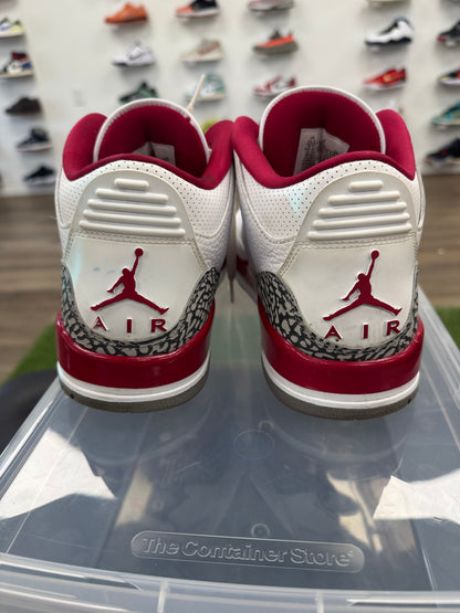 Jordan 3 Retro Cardinal Red - Size 10.5 (U)