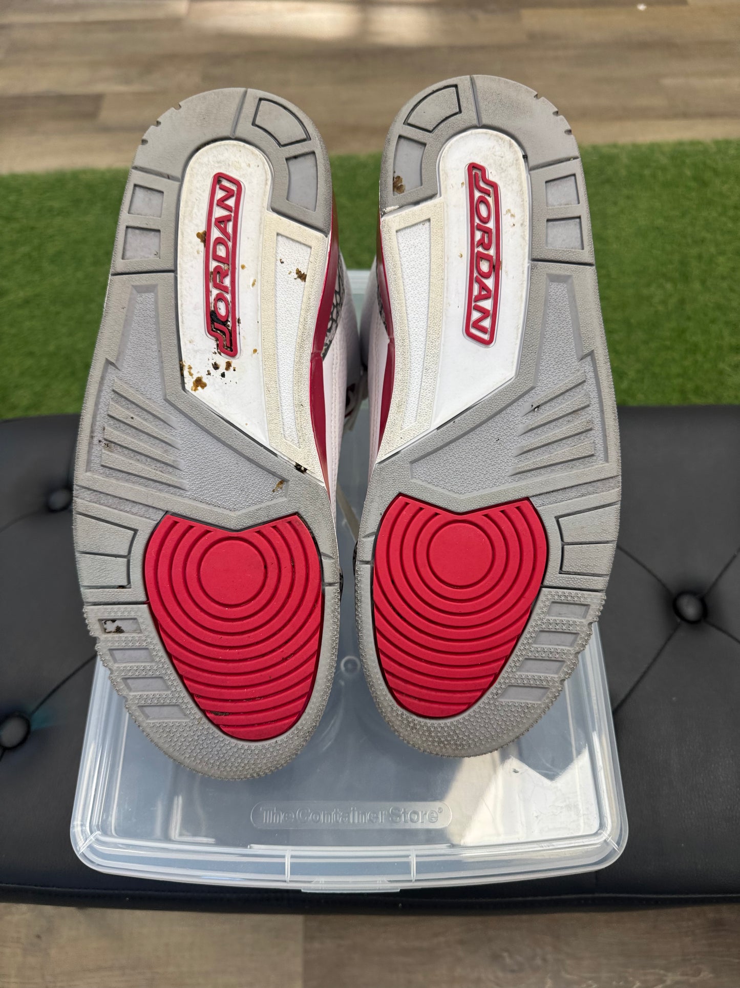 Jordan 3 Retro Cardinal Red - Size 10.5 (U)