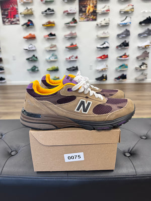New Balance 993 MiUSA Mushroom Midnight Violet - Size 10 (U)