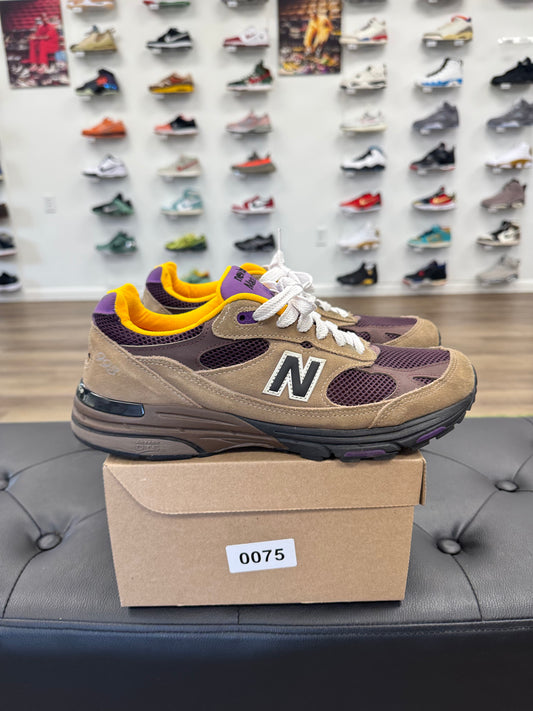 New Balance 993 MiUSA Mushroom Midnight Violet - Size 10 (U)