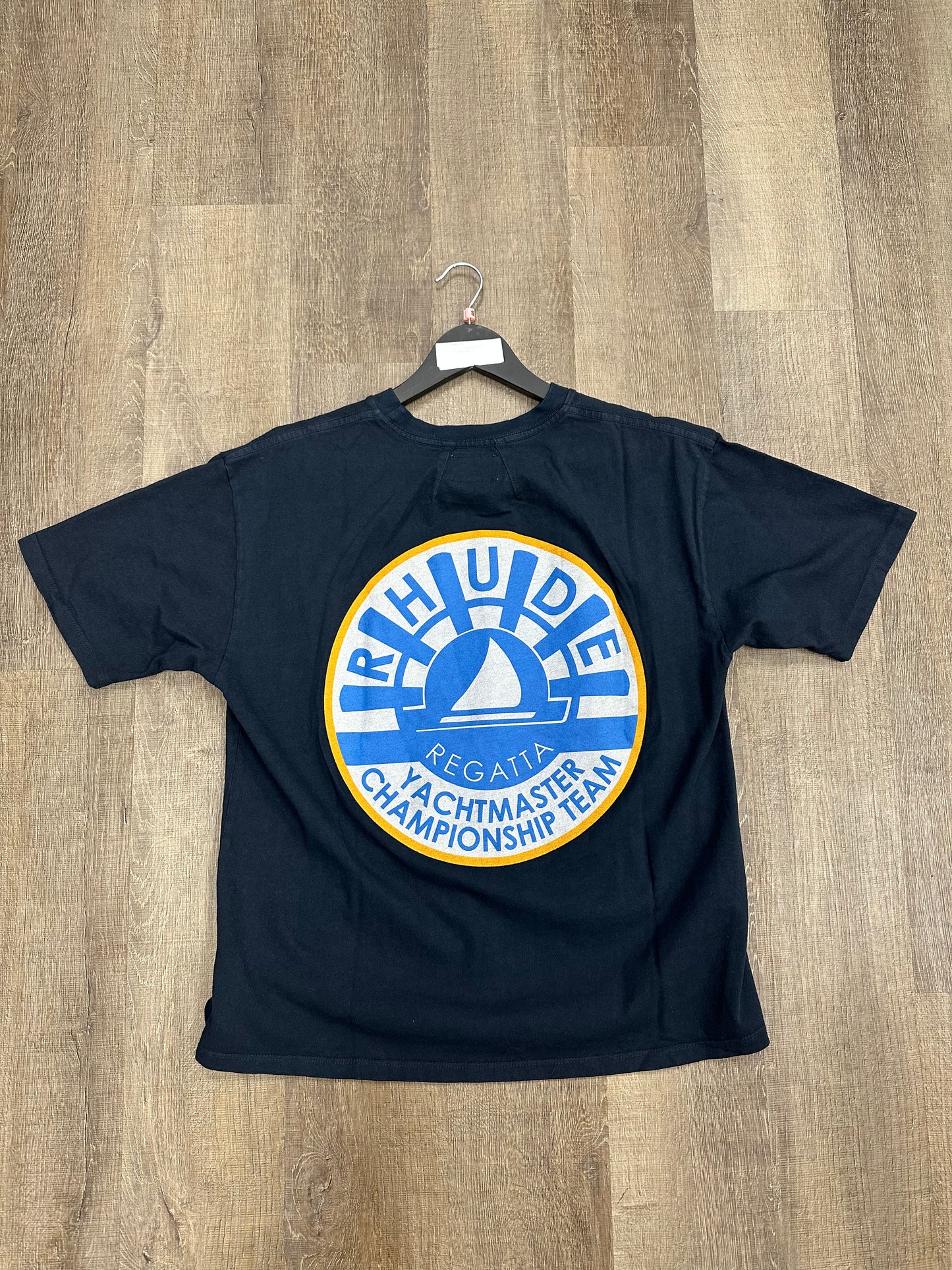 RHUDE Yachtmaster T-Shirt Vintage Black - Size Small