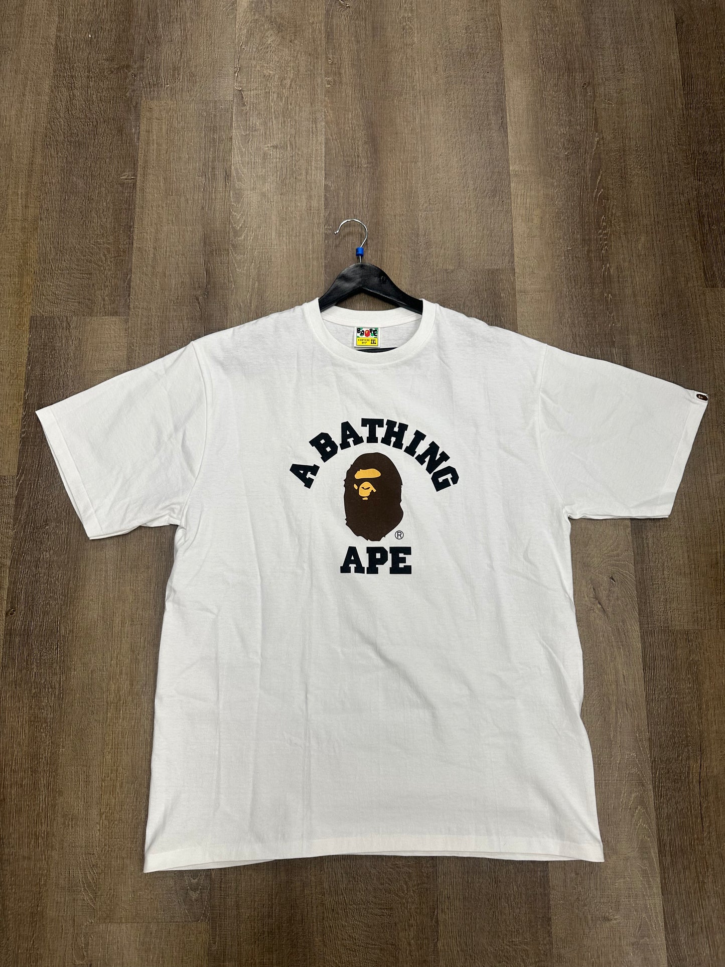 BAPE College Tee White - Size 2XL