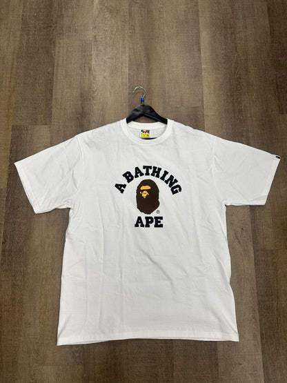 BAPE College Tee White - Size 2XL