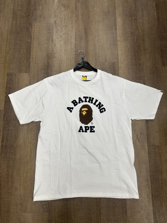 BAPE College Tee White - Size 2XL