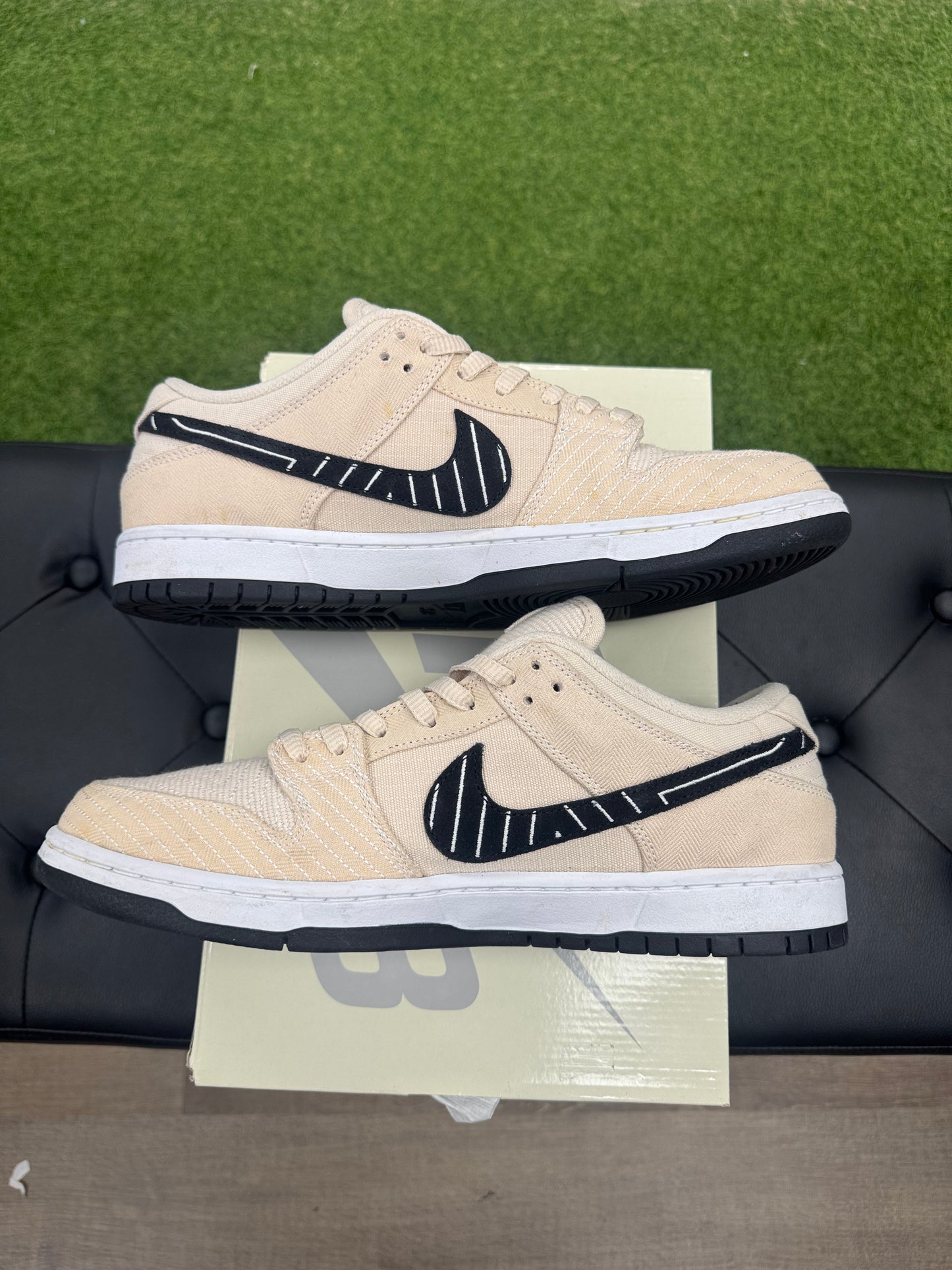 Nike SB Dunk Low Albino & Preto - Size 12 (U)